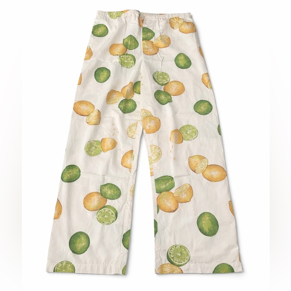 Victoria’s Secret Lemon Lime Citrus Cotton Pajama Set Lounge Size M - Picture 5 of 10